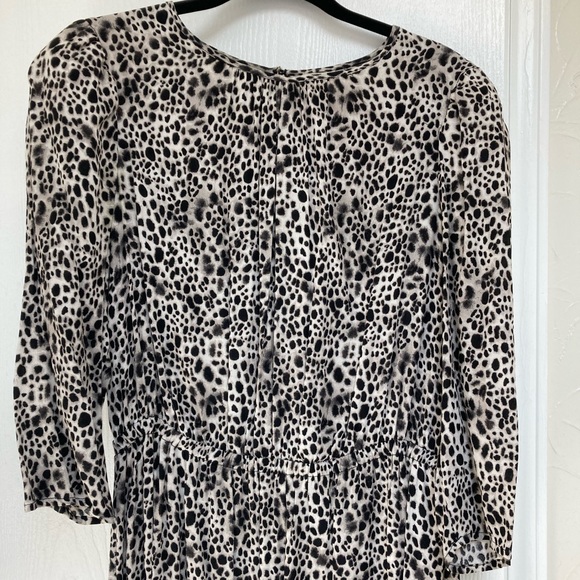 Women’s Leopard Print 3/4 Sleeve Tiered Dress – A New Day Size Small - Picture 4 of 4